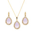 Комплект "Debesu Piliens (Rose Water Opal)" с кристаллами Swarovski™
